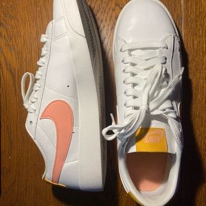 Nike Blazers pink and yellow